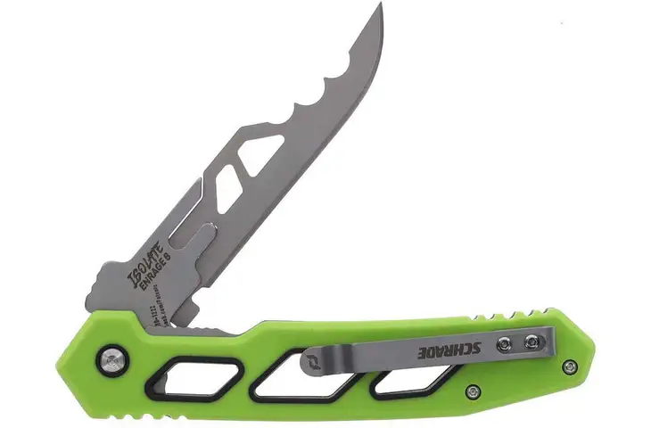 Schrade Isolate Enrage 8 Replaceable Bld Kn Cp=3 3.00 in Stainless Steel Folding Knife 1197646 w/ Fr - view 5